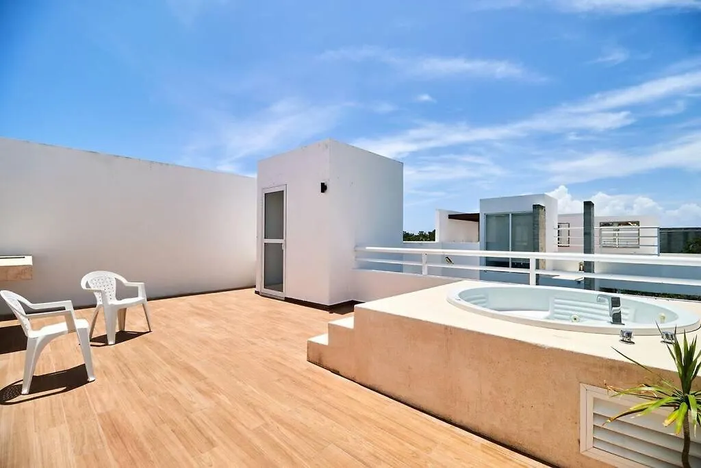 Serene Private Rooftop Jacuzzi Penthouse 2 Pools 5 Min To Beach + Gym Tulum